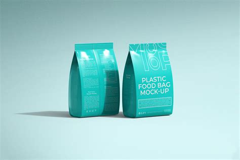 Matte Plastic Food Packaging Bag Mockup Graphic By Ram Studio