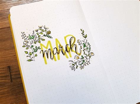 March Bullet Journal Ideas AnjaHome