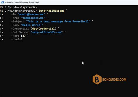 How To Send An Email Using Windows Powershell
