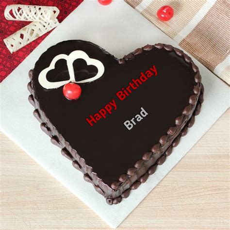 ️ Heartbeat Chocolate Birthday Cake For Brad