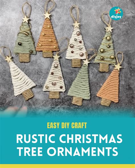 Diy Rustic Christmas Tree Ornaments