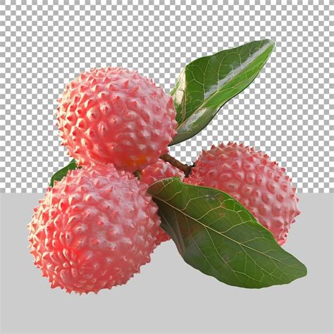 Premium Psd Lychee On Transparent Background Ai Generated