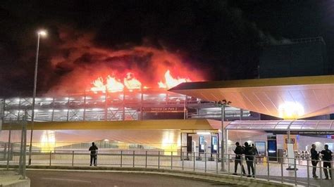 Luton Airport Car Park Fire Was Accidental Says Fire Service Bbc News