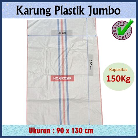 Jual Karung Plastik Premium Polos Baru 90x130 Cm Karung Packing 150Kg