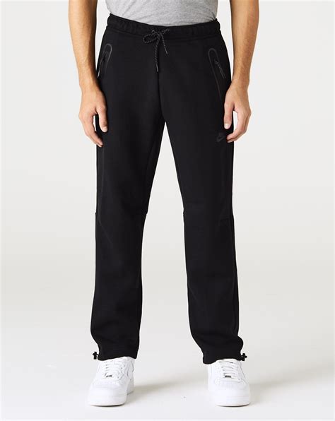 Nike Tech Fleece Straight Leg Pants In Black For Men Lyst