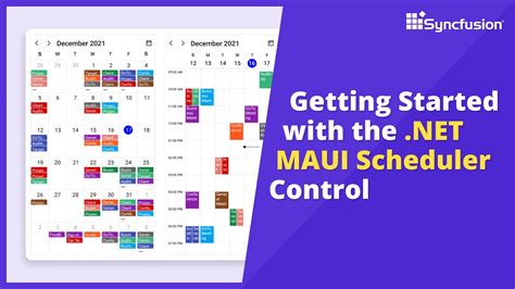 Getting Started With The Net Maui Scheduler Control Youtube