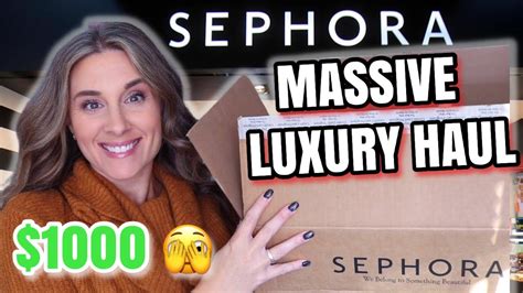 Sephora Massive Luxury Haul 2023 Ysl Beauty Dyson Givenchy Armani Youtube