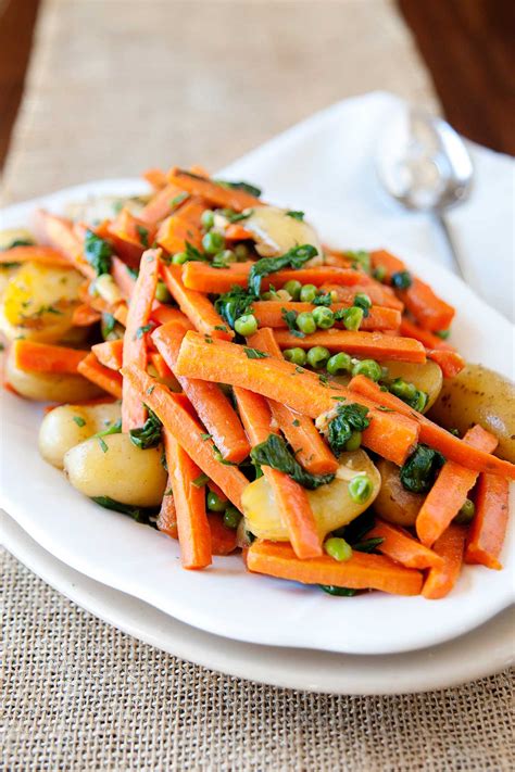 Easy Side Dish Peas And Carrots With Potatoes Laura Fuentes