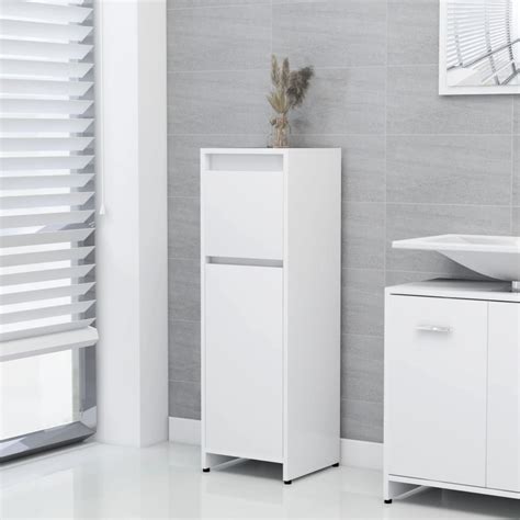 High Gloss White Tall Bathroom Cabinet Everything Bathroom