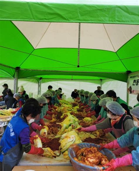 마산합포구 현동 사랑의 김장담그기 나눔 행사 경남일보 우리나라 최초의 지역신문