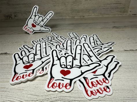 Sign Language I Love You Sticker Or Magnet Etsy