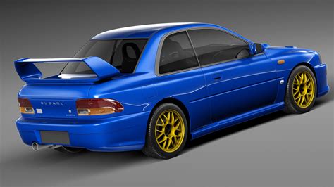 Subaru Impreza STI 22B 1993 2000 3D Model By SQUIR