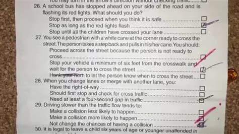 Dmv Driving Written Test 1 Part 2 Youtube