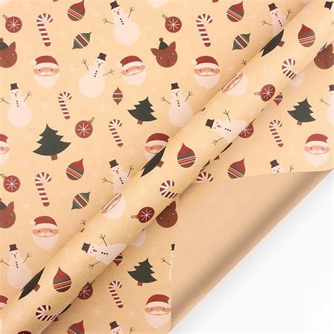 Christmas Wrapping Paper Diy Vintage Style Kraft Christmas Wrapping