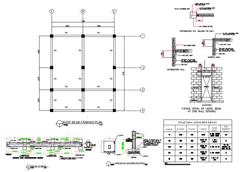 Roof Beam Framing Plan Layout File Artofit