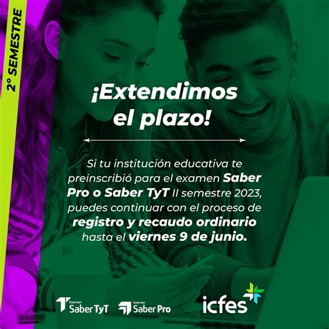 Icfes On Twitter Ampliamos El Plazo De Registro Y Recaudo Ordinario