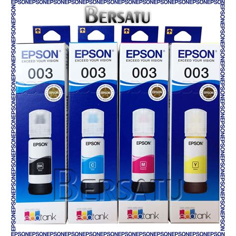 Jual Epson Tintaink Printer 003 L 1110 1210 1250 1256 3100 3101 3110 3150 3210 3250 3256 5190