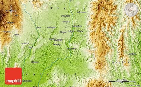 Physical Map Of Kitaotao