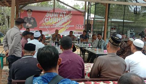 Curhat Jum At Warga Idi Tunong Kepada Kapolres Aceh Timur Metro