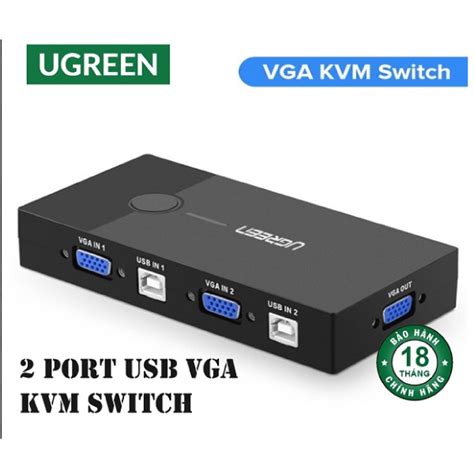 Ugreen Vga 2 In 1 Out Kvm Switch 90490 Appleme