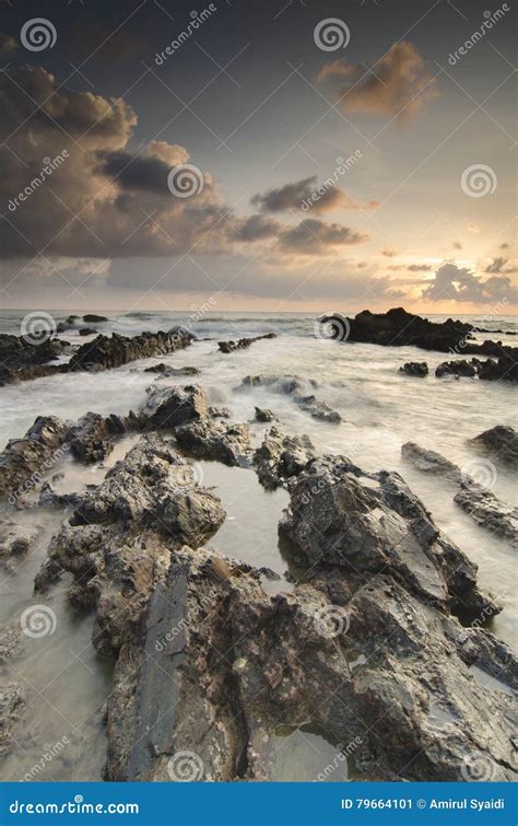 Magical Light Scenery of Sunset Sunrise Pandak Beach, Terengganu ...