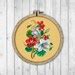 Vintage Lilies And Nasturtiums Cross Stitch Pattern Modern Cross