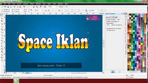 Cara Membuat Tulisan Di Corel Draw X7