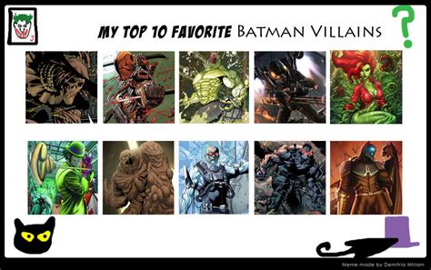 My Top 10 Favorite Batman Villains By Jackskellington416 On Deviantart