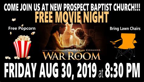 Community Movie Night New Prospect Baptist Church