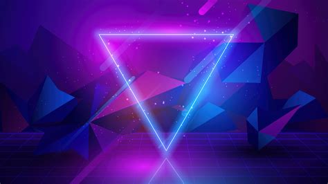 Download Triangle Artistic Neon 4k Ultra Hd Wallpaper