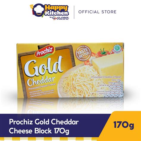 Prochiz Gold Cheddar Cheese Block 170g Shopee Philippines