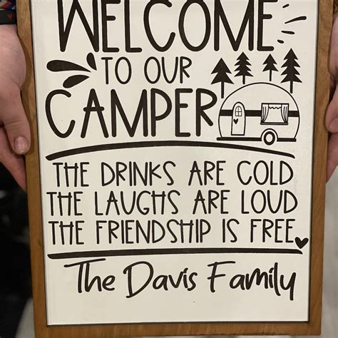 Welcome Camper Sign Etsy