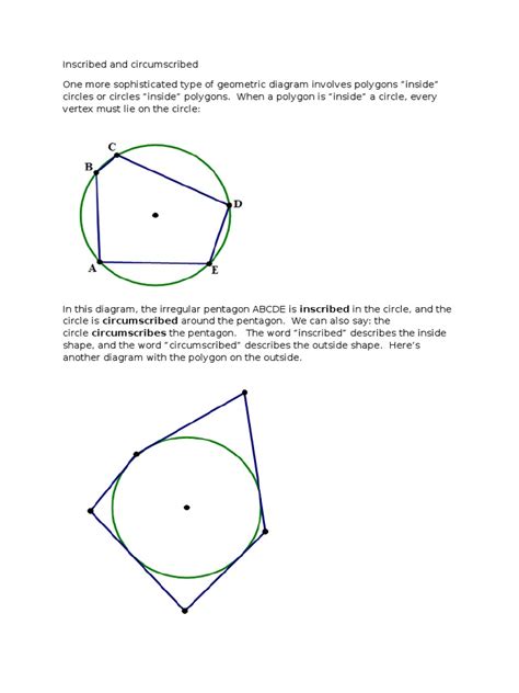 Inscribed And Circumscribed Circle Triangle