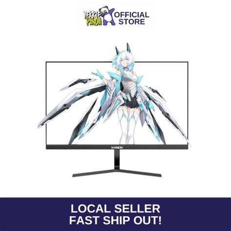 Nvision 23 8 Ips Panel 75hz Led Monitor Narrow Bezel Fhd Vga Hdmi