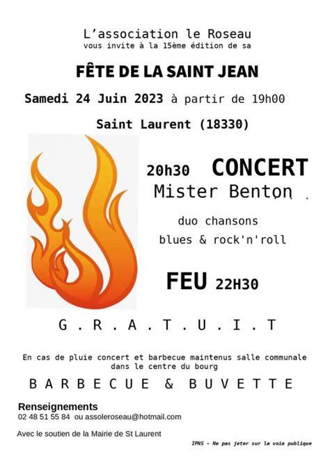 Feu De La Saint Jean Saint Laurent Sortie Culturelle