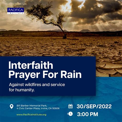 Interfaith Prayer For Rain Against Wildfires And Service To Humanity