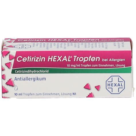 Cetirizin Hexal Tropfen Bei Allergien Mg Ml Ml Shop Apotheke