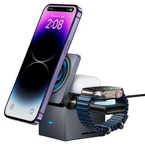 Hoco 3 In 1 Folding Magnetic Wireless Fast Charger 15w Cq8