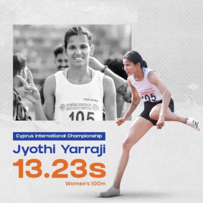 Cyprus International Athletics Indias Jyothi Yarraji Shatters 100m