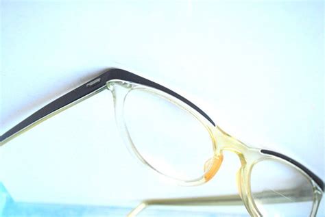 Mod Vintage 60s Lucite Cat Eye Glasses Made By Shuron Size 5 Etsy