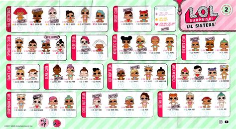 LOL Surprise Lil Sisters Doll Series 2 Checklist List Collector Guide ...