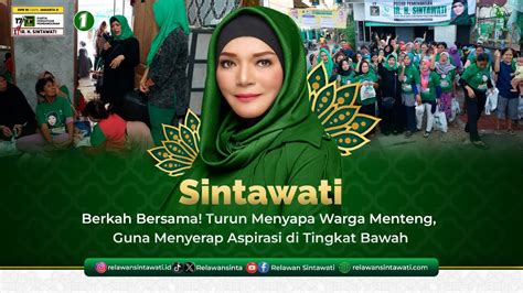 Berkah Bersama Sintawati Turun Menyapa Warga Menteng Untuk Menyerap