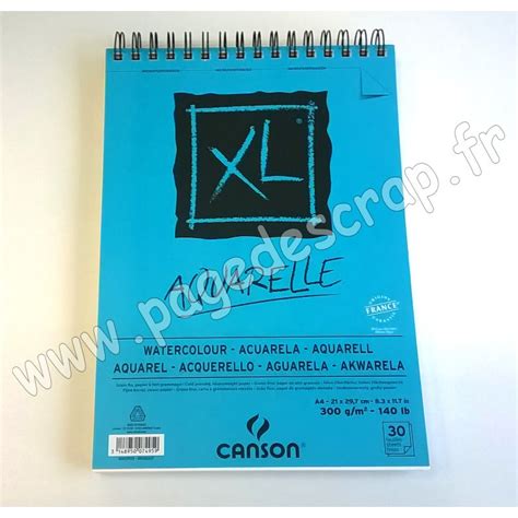 Canson Canson Xl Bloc Aquarelle G A Feuilles