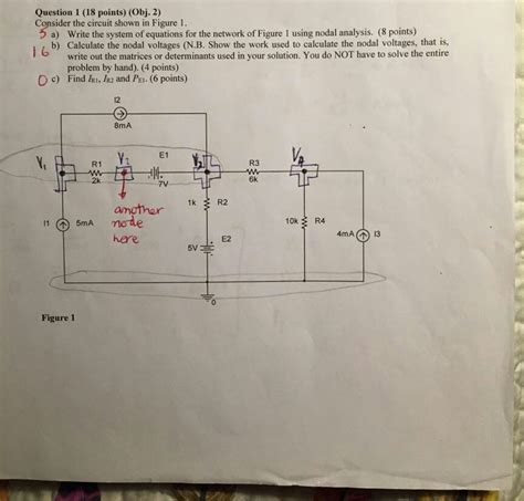 Solved Consider The Circuit Shown In Figure 1 Write The