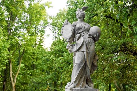 Premium Photo Sandstone Statues In The Saxon Garden Warsaw Poland