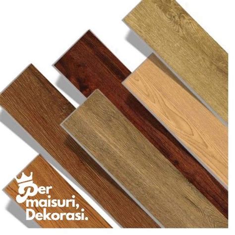 COD Lantai Vinyl Stiker Motif Kayu High Quality Vinyl Flooring