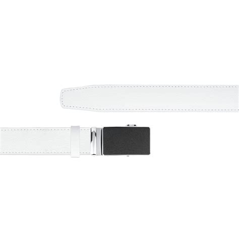 Buy White Belt Without Holes Black Buckle Capo Pelle