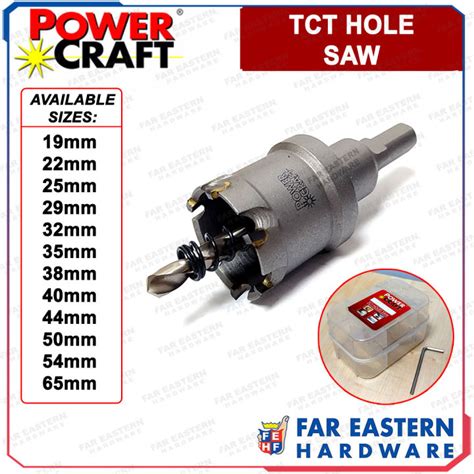 Powercraft Tct Carbide Hole Saw For Metal 19mm 22mm 25mm 29mm 32mm 35mm