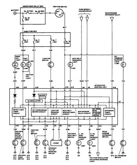 Acura Integra 1986 Wiring Diagrams Fuel Control