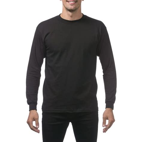 Pro Club - Pro Club Men's Heavyweight Cotton Long Sleeve Crew Neck T ...